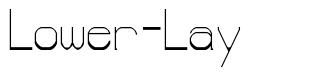 Lower-Lay font