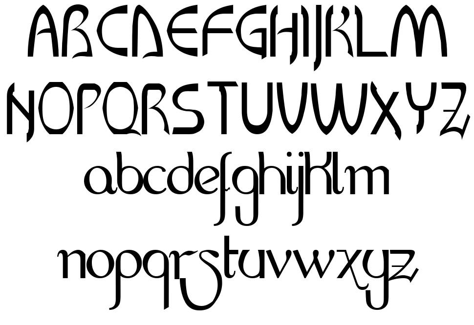 LR HandScript font specimens