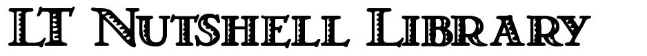 LT Nutshell Library шрифт