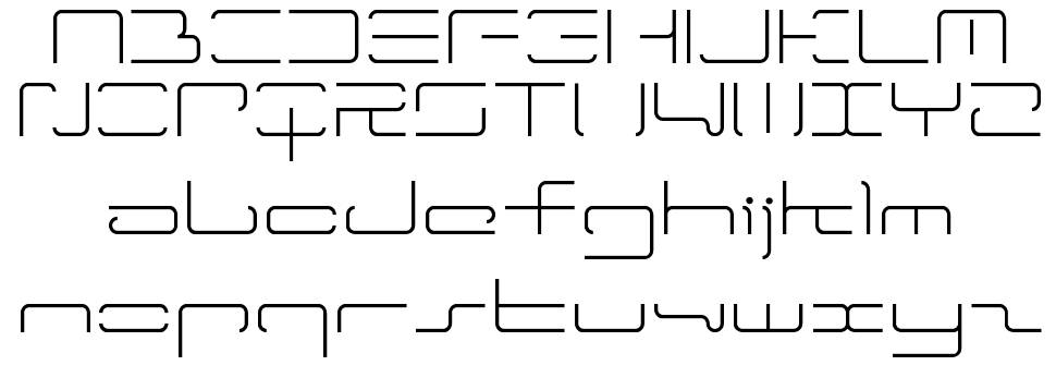 LTR-04 Wireflame шрифт Спецификация