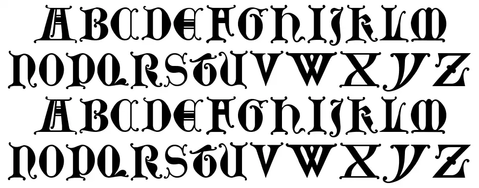 Lubeckfont specimens