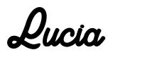 Lucia шрифт