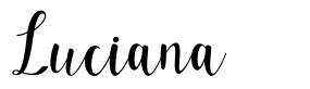 Luciana шрифт