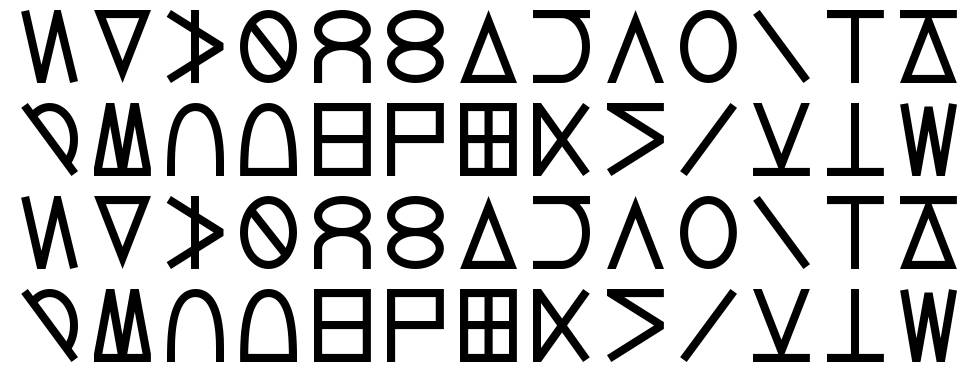 Lucius Cipher font specimens