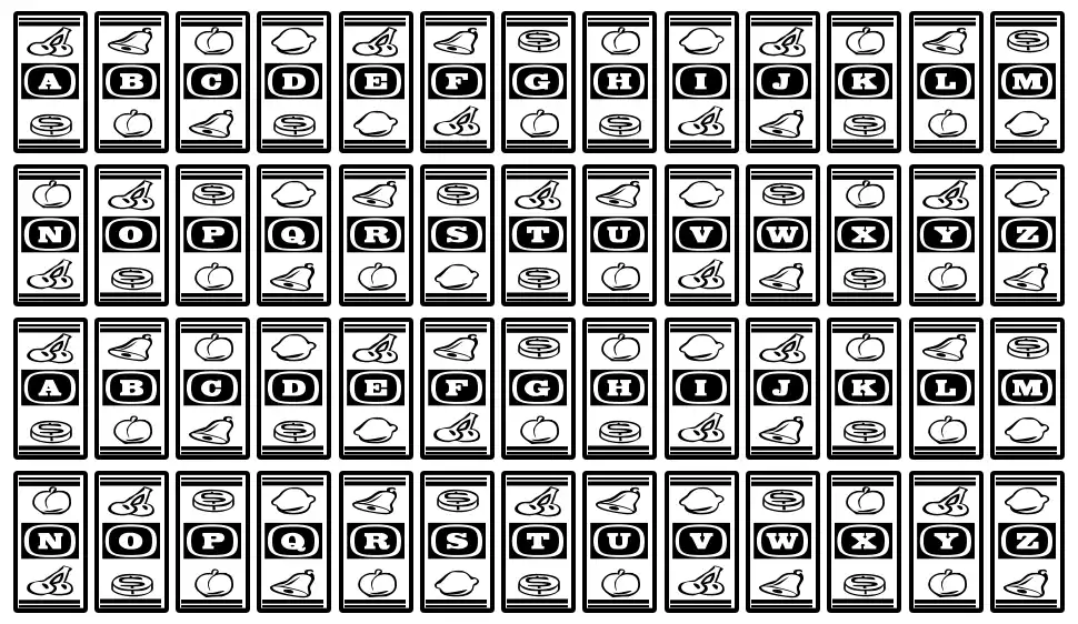Lucky Apefont specimens