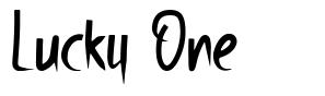 Lucky One font