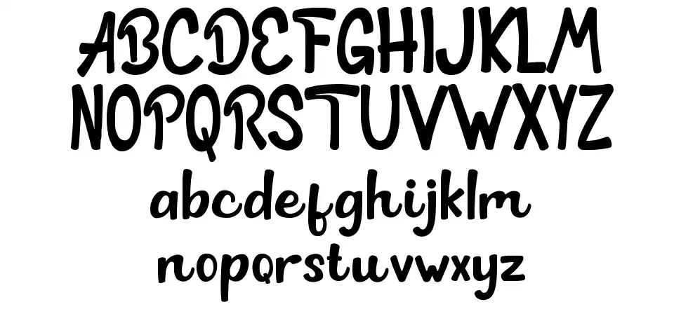 Lucky Shirtfont specimens