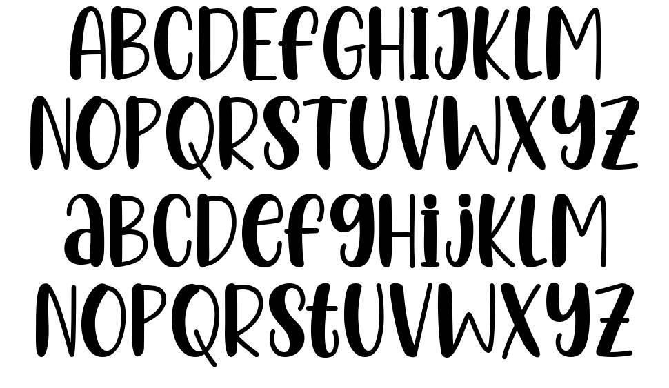 Lucky Shoes font specimens