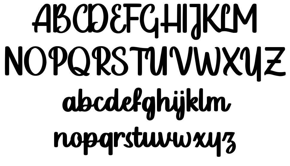 Luckyfield font Örnekler