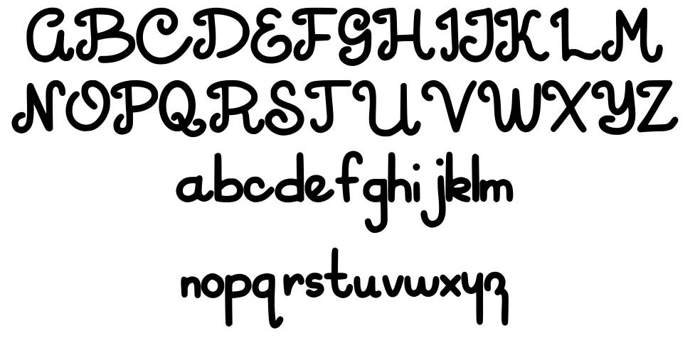 Lucy font specimens