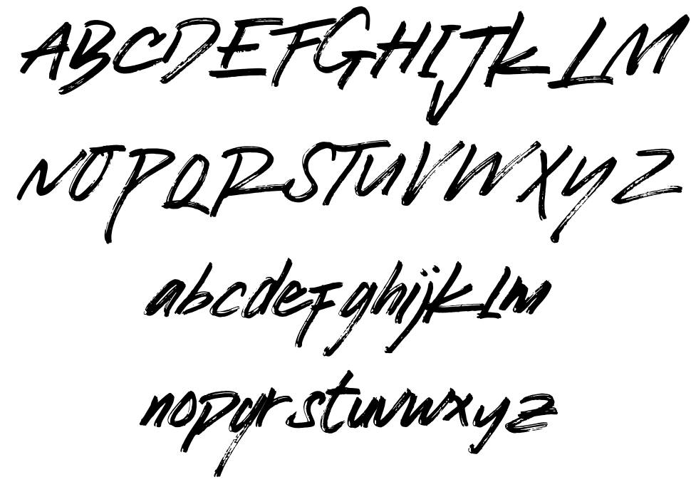 Lucy Black font Örnekler
