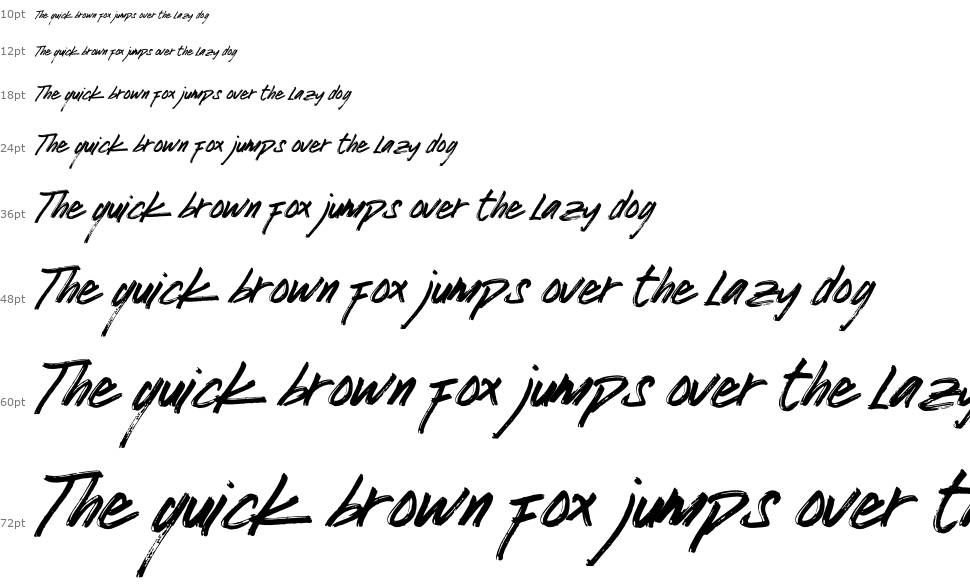 Lucy Black font Waterfall