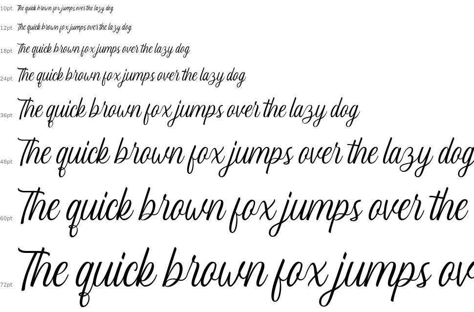 Lucy Carter font Waterfall