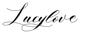 Lucylove font