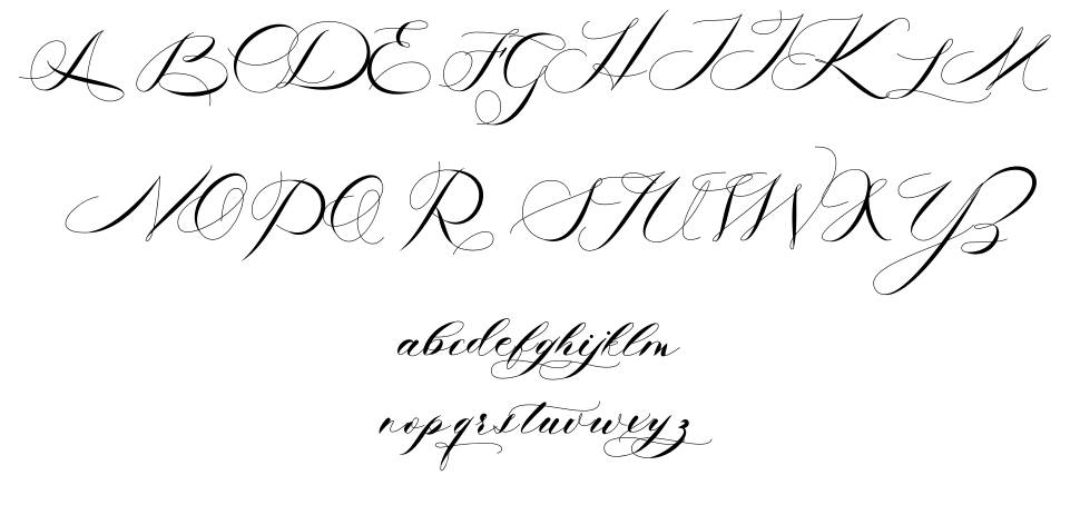 Lucylove font specimens