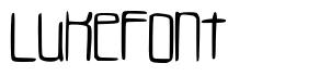 LukeFont шрифт