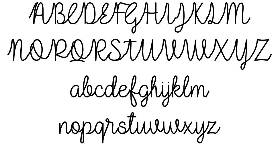 Lulu-Lala font Örnekler