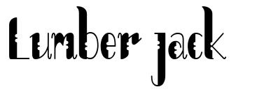 Lumber jack font