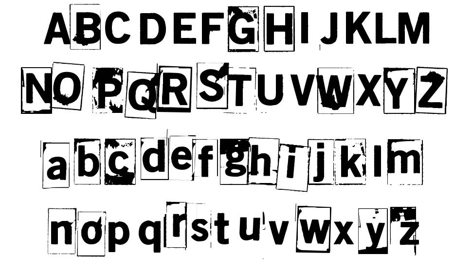 Lumihyeena font Örnekler