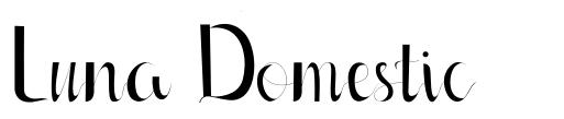 Luna Domestic font