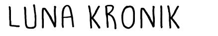 Luna Kronik font
