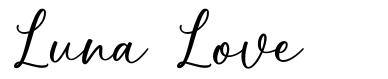 Luna Love 字形
