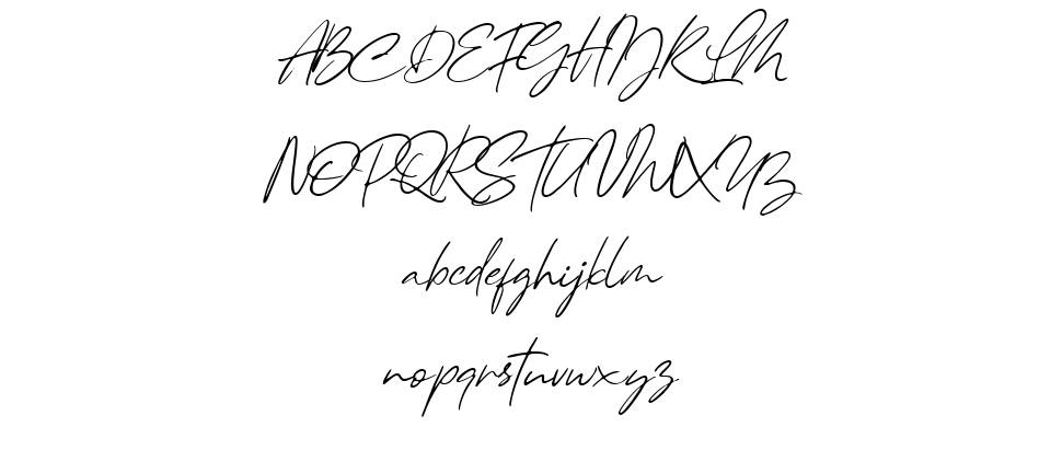 Lunafreya font Örnekler