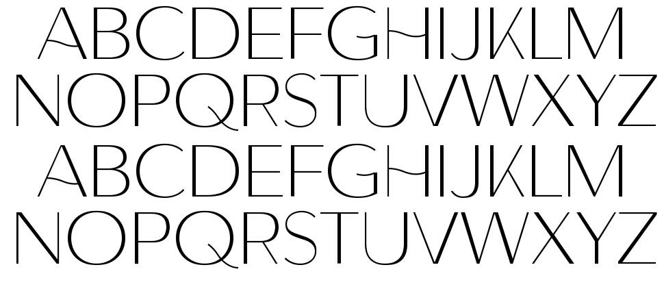 Lunates font Örnekler