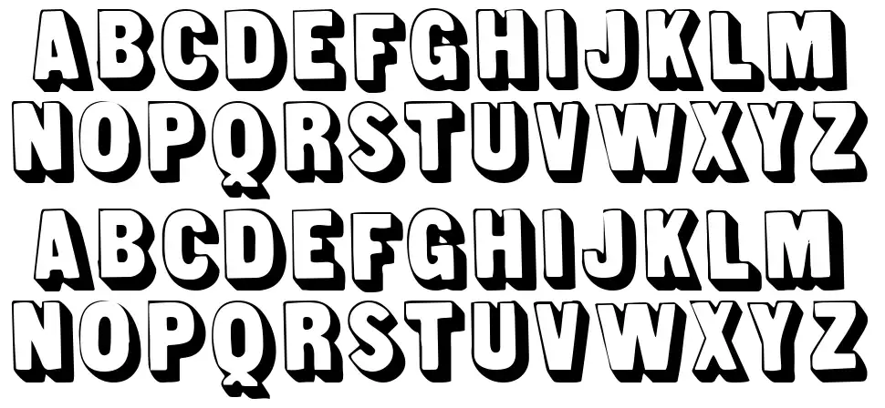 Lunch font specimens