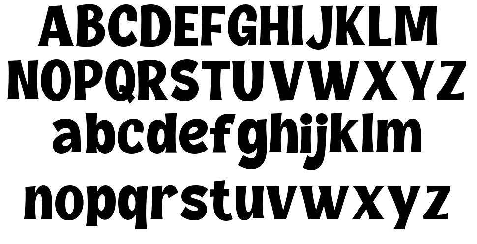 Lusiana font specimens