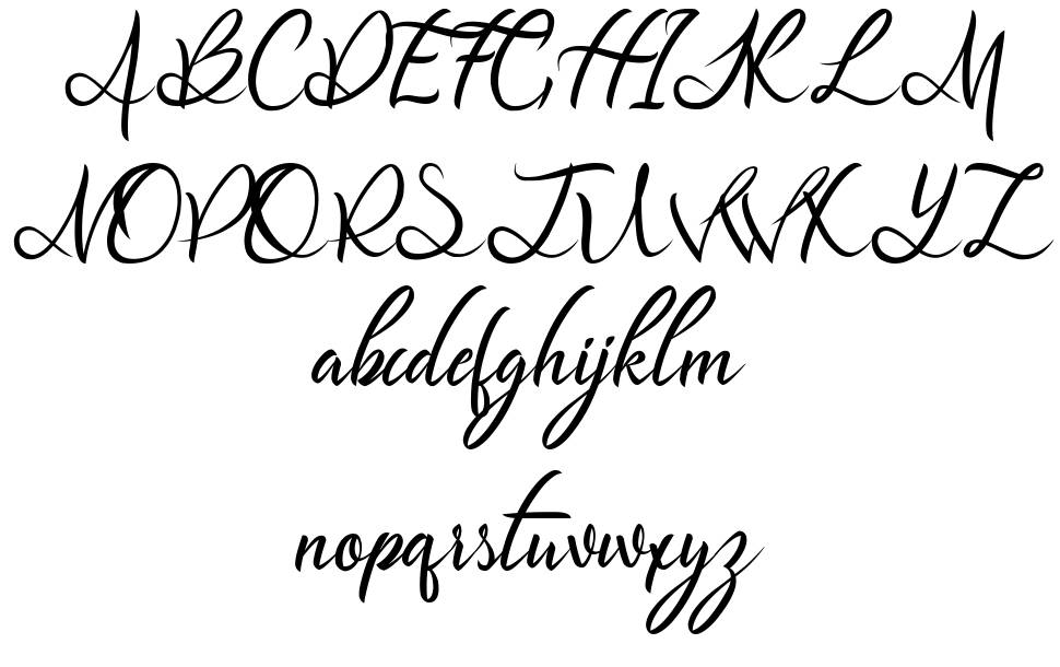 Luthfani font Örnekler