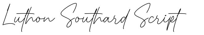 Luthon Southard Script font