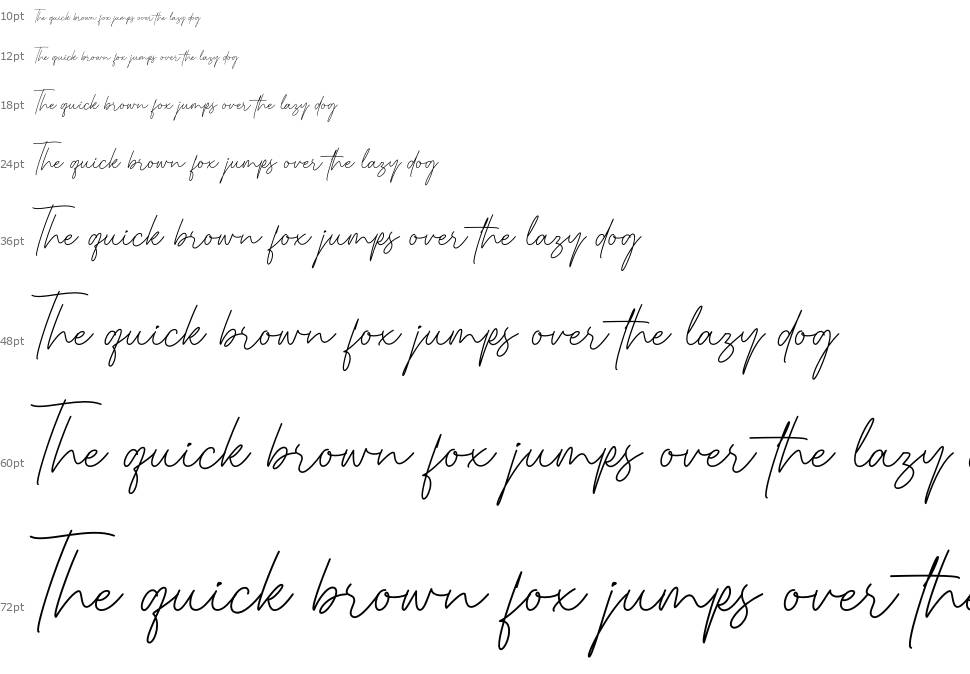 Luthon Southard Script font Şelale