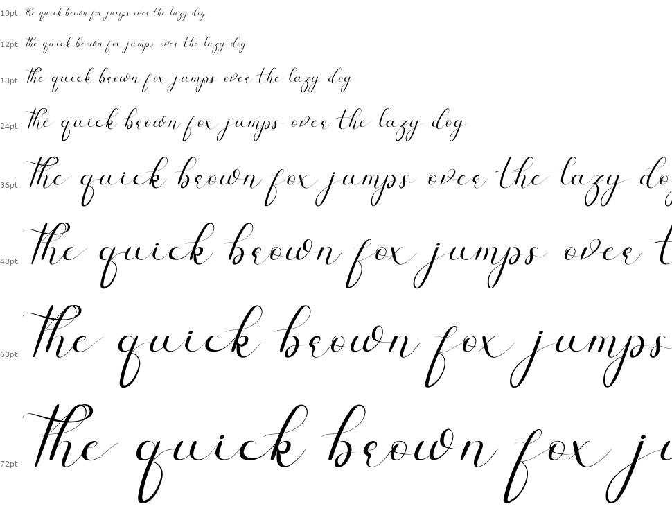 Lux Rose font Waterfall