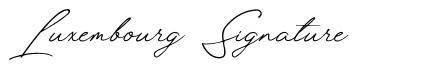 Luxembourg Signature font