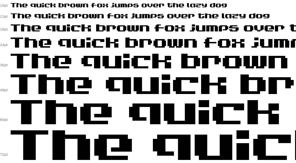 LVDC Game Over font Waterfall