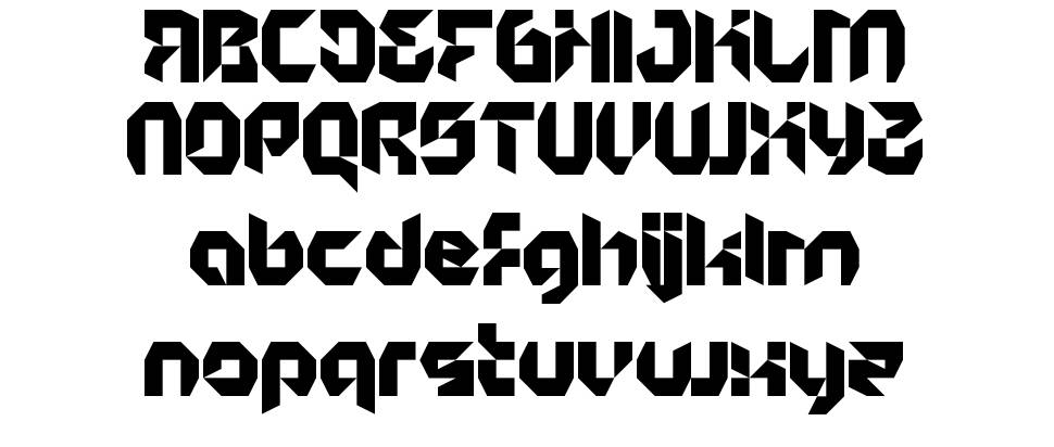 Lycra font specimens