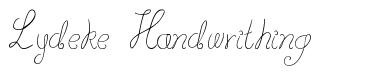 Lydeke Handwrithing schriftart