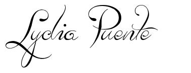 Lydia Puente 字形