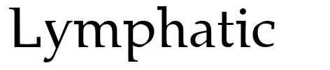 Lymphatic шрифт