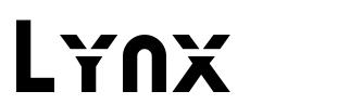 Lynx шрифт