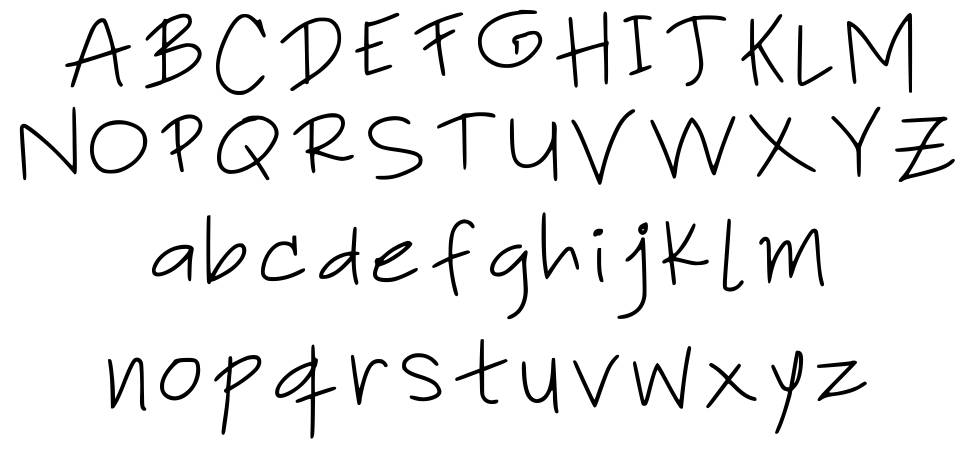 Lyon Handwritten フォント 標本