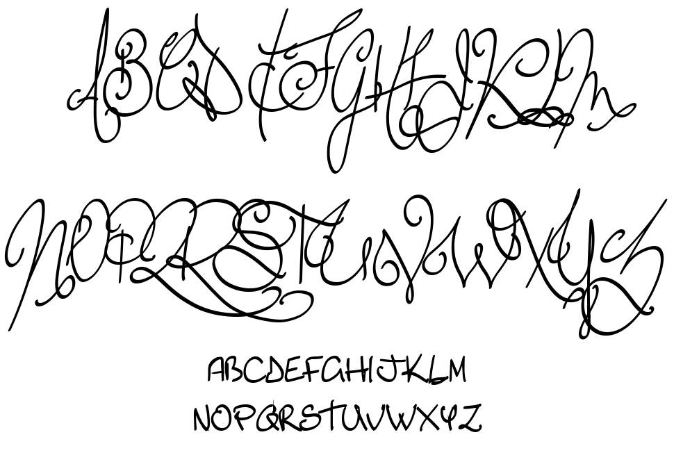 Lyric Dragon font Örnekler