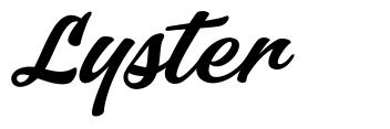 Lyster font