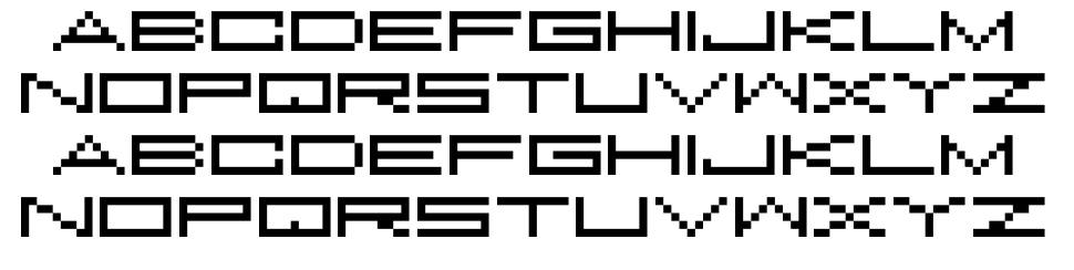 M37 Feel The Bit font specimens