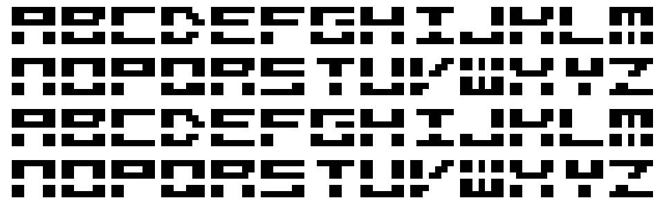 M40 Bitline font specimens