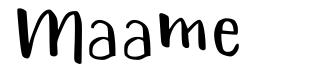 Maame font