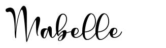 Mabelle font