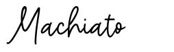 Machiato font