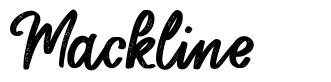 Mackline font